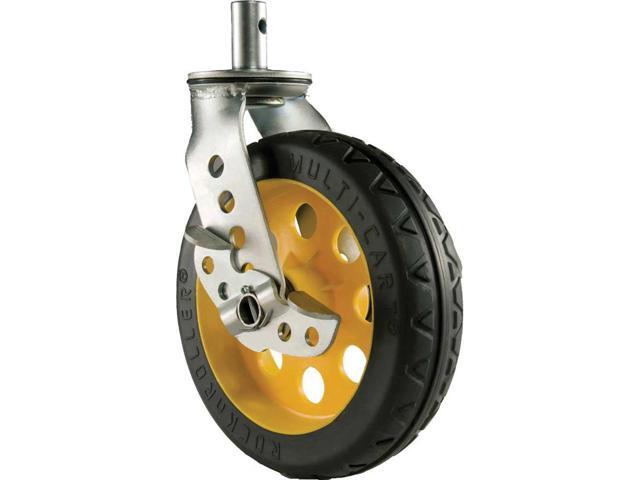 Rock N Roller Multi-Cart 8x2' R-Trac Caster with Brake for R12 Cart, 2 Pack