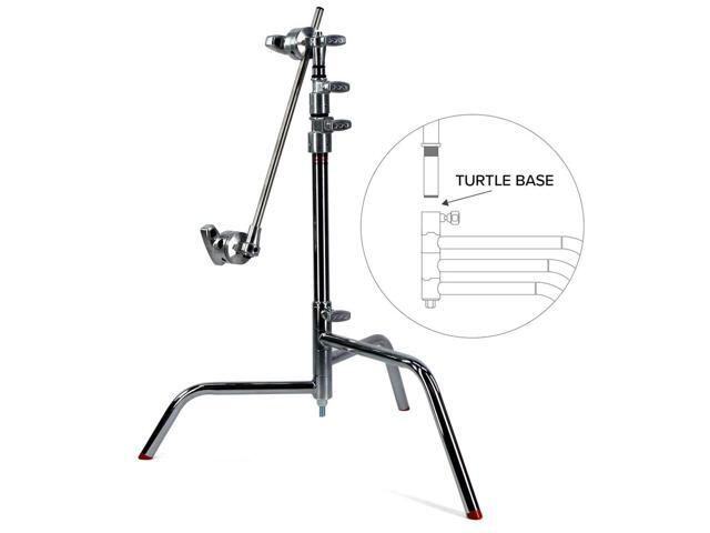 Matthews 20' C+ Stand with Turtle Base and Grip Head and Arm, Chrome, 4-Pack