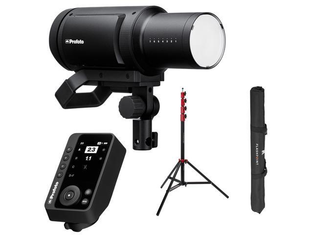 Profoto Pro-B3 750Ws Battery Powered Monolight, Bundle with Connect Pro Wireless Transmitter for Fujifilm and 9.5' Pro Air-Cushioned Stand