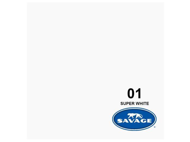 Savage Widetone Seamless Background Paper, 86' wide x 36' Super White, #1