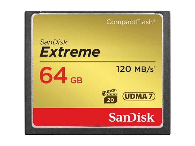 SanDisk 64GB Extreme Compact Flash Memory Card - Pack of 2