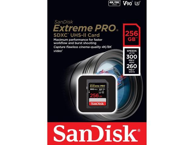 SanDisk 256GB Extreme PRO UHS-II SDXC Memory Card (SDSDXDK-256G-ANCIN)