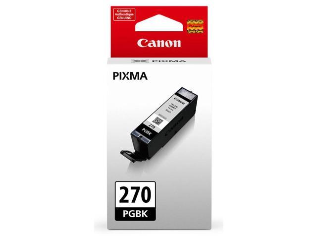 Canon PGI-270 15.4ml Pigment Black Ink Tank for Select PIXMA MG, TS Series Printers, 2-Pack