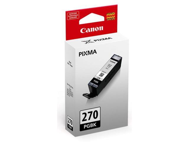 Canon PGI-270 15.4ml Pigment Black Ink Tank for Select PIXMA MG, TS Series Printers, 2-Pack