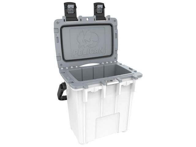 Pelican 20QT Elite Cooler, Hand Carry, White/Gray #20Q-1-WHTGRY
