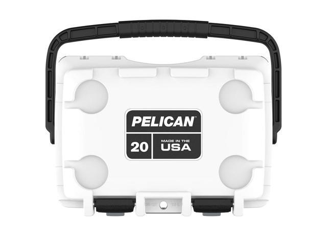 Pelican 20QT Elite Cooler, Hand Carry, White/Gray #20Q-1-WHTGRY