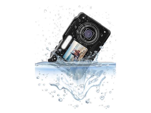 Minolta MN60WP Waterproof Dual Screen Digital Camera, Black