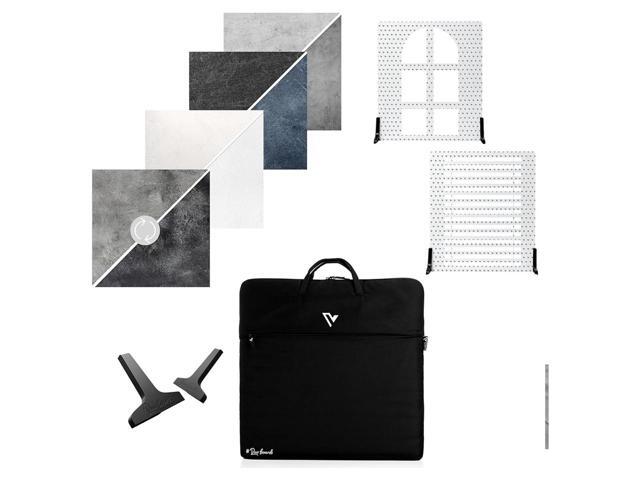 V-FLAT WORLD Kitchen Kit with 4x 24x24' Double Sided Duo Board Backdrop and 2x Shadow Board