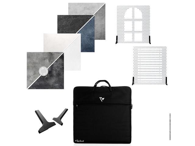 V-FLAT WORLD Stone Kit with 4x 24x24' Double Sided Duo Board Backdrop and 2x Shadow Board