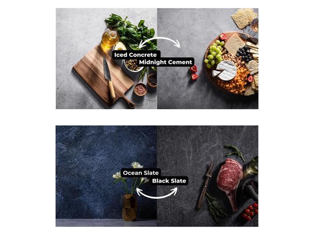 V-FLAT WORLD Stone Kit with 4x 24x24' Double Sided Duo Board Backdrop and 2x Shadow Board