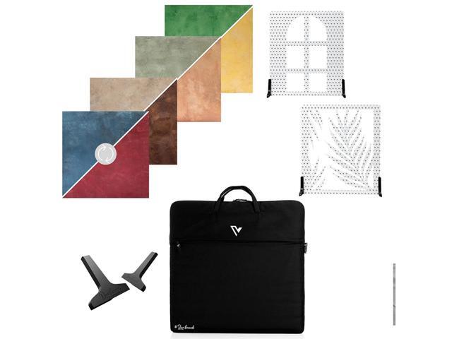 V-FLAT WORLD Textured Kit with 4x 24x24' Double Sided Duo Board Backdrop and 2x Shadow Board