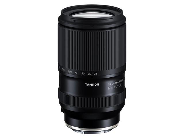Tamron 28-300mm f/4-7.1 Di III VC VXD Lens for Sony E, Black, Bundle with 67mm Filter Kit, Lens Case, Cleaning Kit, Lens Cap Tether and Cleaning Cloth