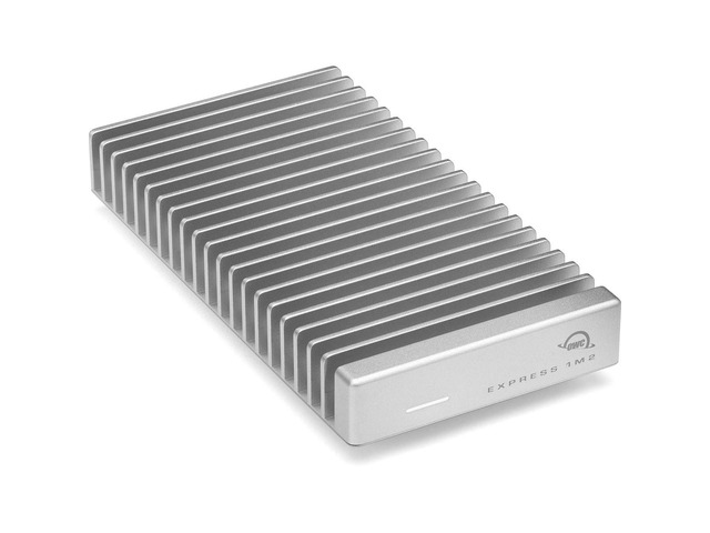 OWC Express 1M2 Portable NVMe SSD USB4 (Thunderbolt compatible / USB-C) Ultra Fast External SSD Drive with Aluminum Heat Sink Enclosure (Enclosure...