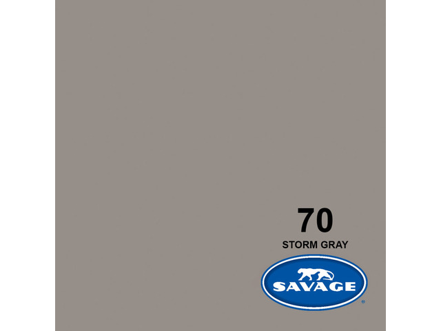 Savage Widetone Seamless Background Paper, 53' wide x 36', Storm Gray, #70