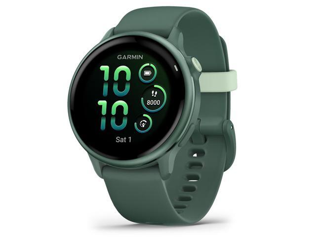 Garmin - vívoactive 6 GPS Smartwatch 42 mm Fiber-reinforced polymer - Metallic Jasper Green with Jasper Green Band - (2025) - image 4