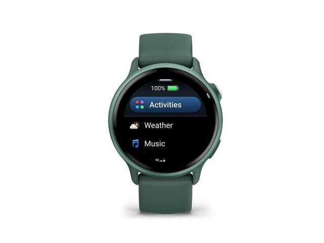 Garmin - vívoactive 6 GPS Smartwatch 42 mm Fiber-reinforced polymer - Metallic Jasper Green with Jasper Green Band - (2025) - image 8