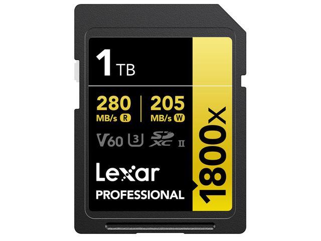 GOLD Series Professional 1800x 1TB UHS-II SDXC Memory Card #LSD1800001T-BNNNG A