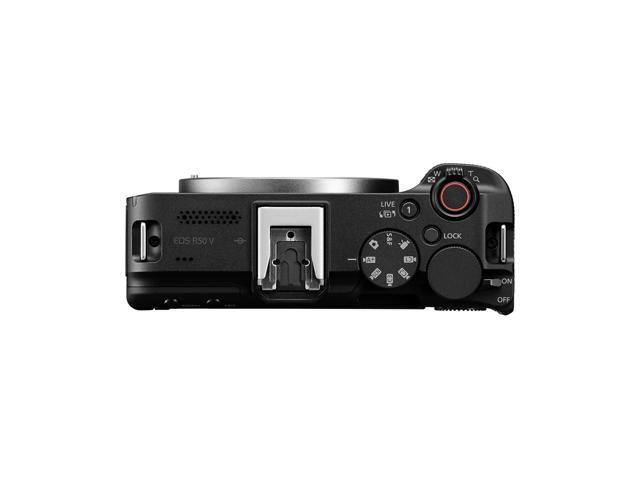Canon - EOS R50 V 4K Video Mirrorless Camera with RF-S14-30mm F4-6.3 IS STM PZ Lens - Black - image 6