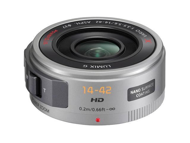 Panasonic LUMIX G X Vario PZ 14-42mm f/3.5-5.6 Aspherical Lens for Micro Four Thirds, Silver, Bundle with 37mm Filter Kit, Lens Case, Cleaning Kit,...