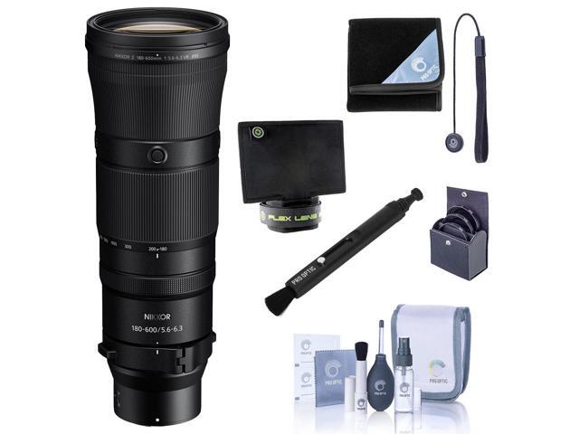 Nikon NIKKOR Z 180-600mm f/5.6-6.3 VR Lens, Bundle with Flex Lens Shade, Lens Cleaner, Cleaning Kit and Lens Cap Tether