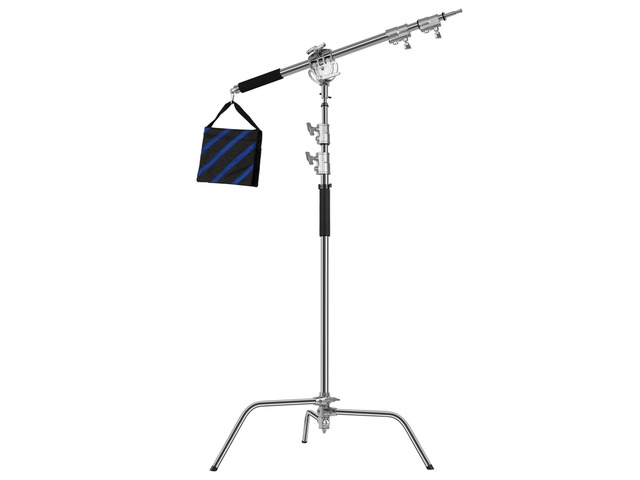 Great Video Maker C360 10.5' Turtle Base C-Stand and Cross Arm Boom Kit 192223234604