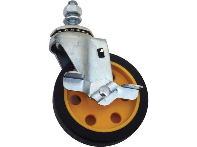 Rock N Roller Multi-Cart 4x1' G-force Caster with Brake for R2 and R6, 2-Pack