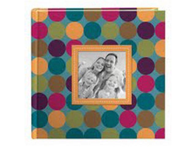 Pioneer Designer Raised Frame Photo Album, Holds 200 4x6' Photos,2 Per Page,Dots