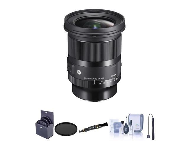Sigma 20mm f/1.4 DG DN Art Lens for L Mount with Essential Kit #414969 EK