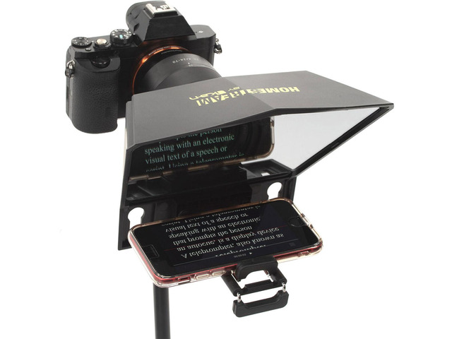 Ikan Homestream Smartphone Teleprompter for DSLR/Mirrorless Cameras, BT Remote