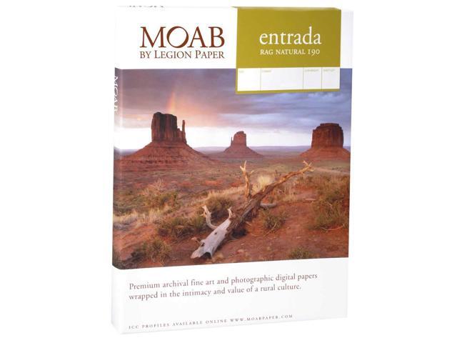Moab Entrada Rag Natural Fine Art Paper (8.3x11.7'), 25 Sheets Double-Sided