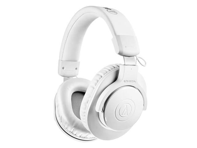 Audio-Technica ATH-M20x Closed-Back Over-Ear Professional Monitor Headphones, White, 10-Pack