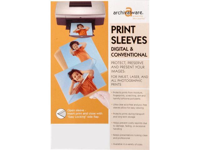 Archivalware 200-4x5in Sleeves, Clear, Sealed Flap #PL14101