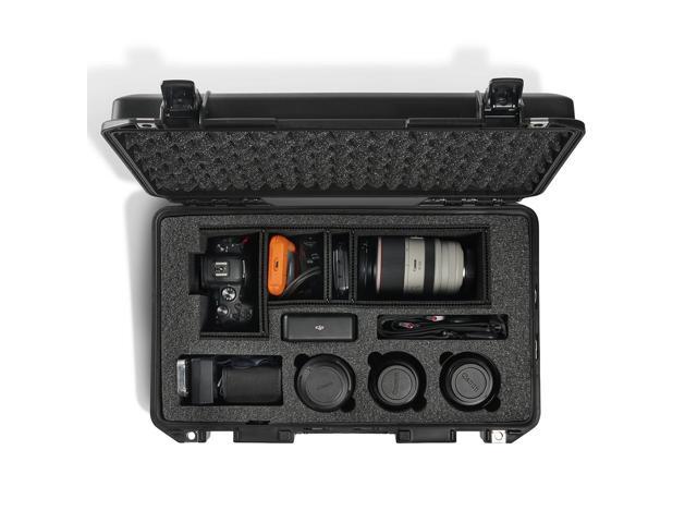 Pelican 1535 Air Wheeled Carry-on-Case w/TrekPak Divider Set & Custom Foam,Black
