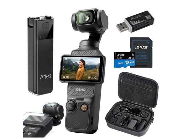 DJ Osmo Pocket 3 Camera + Power Bank, Case, Screen Protector, SD Card & Reader