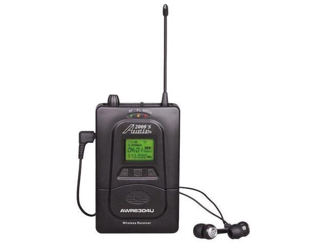 Audio 2000s AWR6304U Bodypack Receiver, 500MHz #AWR6304U 500MHZ