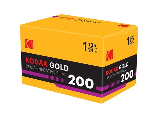 Kodak Gold 200 Color 135 Negative Roll Film, 36 Exposures, Hang Tab Packaging