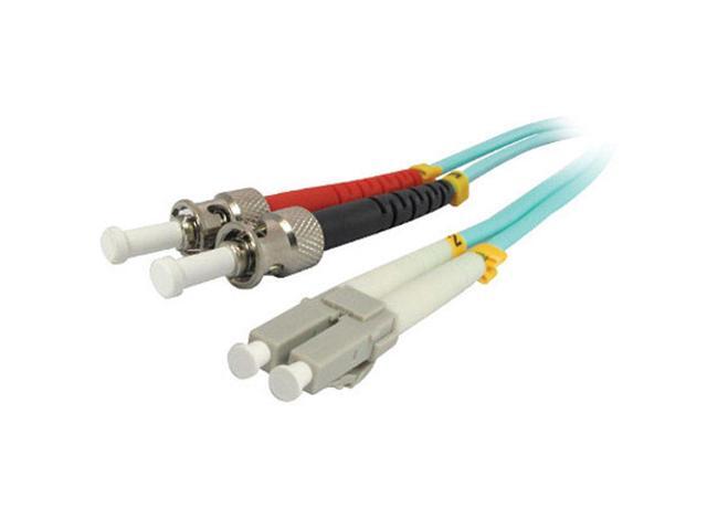 Comprehensive 2m 10Gb LC Male/ST Male Duplex Fiber Patch Cable, Aqua #LCSTOM32M