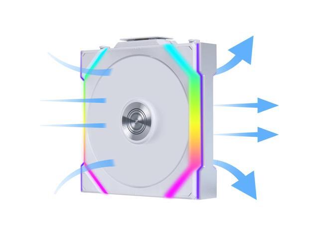 Lian Li 120mm UNI FAN SL Wireless ARGB Case Fan (White, 3-Pack) - image 10