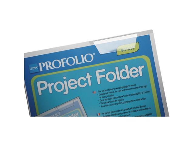 Itoya Profolio Project Folder, 14x17' Art Size, Clear #PF-1417CR