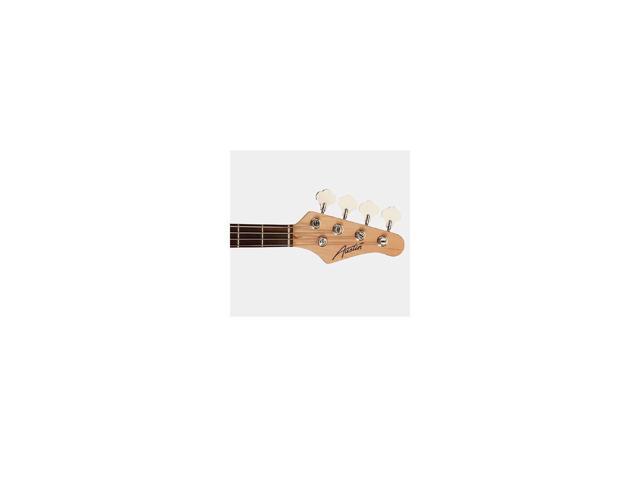 Austin AJB300 Series Double Cutaway Bass Guitar, Black