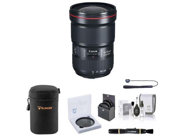 Canon EF 16-35mm f/2.8L III USM Lens, Bundle with 82mm UV, CPL, ND and VND Filters, Lens Case, Lens Cleaner, Cleaning Kit, Lens Cap Tether
