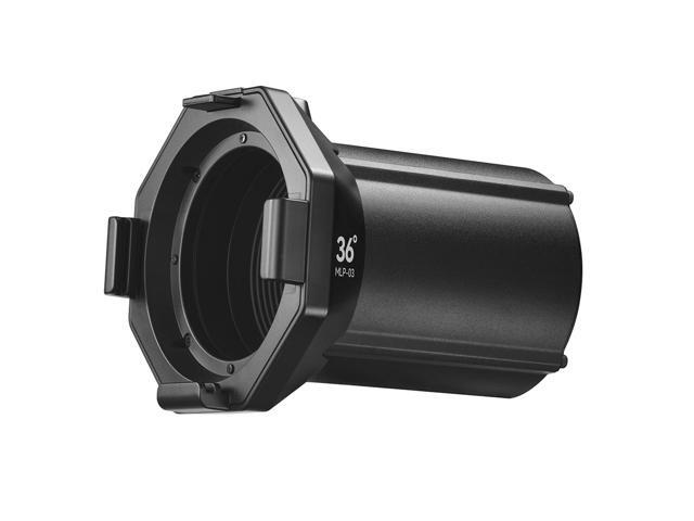 Godox Projection Attachment with 36 Degree Interchangeable Lens for ML30 and ML60 LED Lights, Black