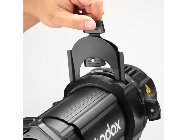 Godox Projection Attachment with 36 Degree Interchangeable Lens for ML30 and ML60 LED Lights, Black