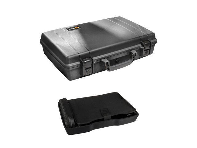 Pelican 1490 Laptop Watertight Hard Case w/Foam, w/Computer Bottom Insert, Black