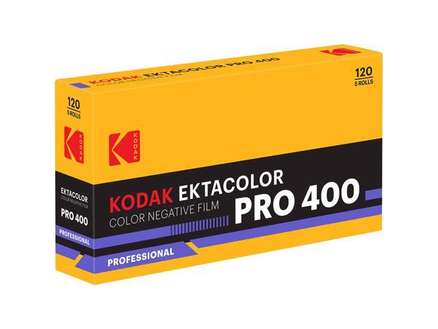 Kodak Ektacolor Pro 400 Color 120 Negative Roll Film, 5-Pack #7519606