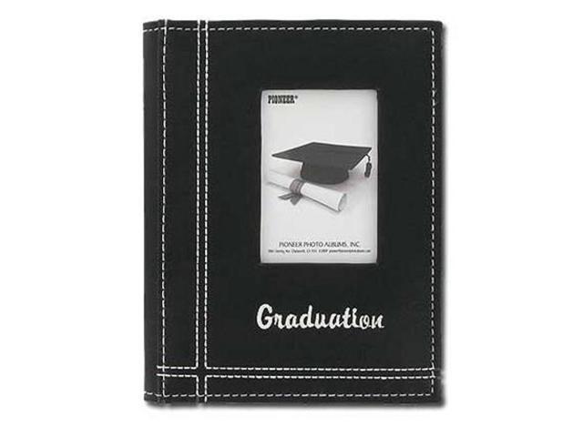 Pioneer Sewn Leatherette Graduation Photo Album, Holds 36 4x6' Photos, Black