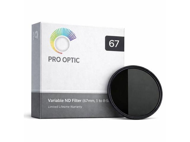 ProOptic Variable ND Filter (67mm, 1 to 8-Stop) #PRO-67-V-ND