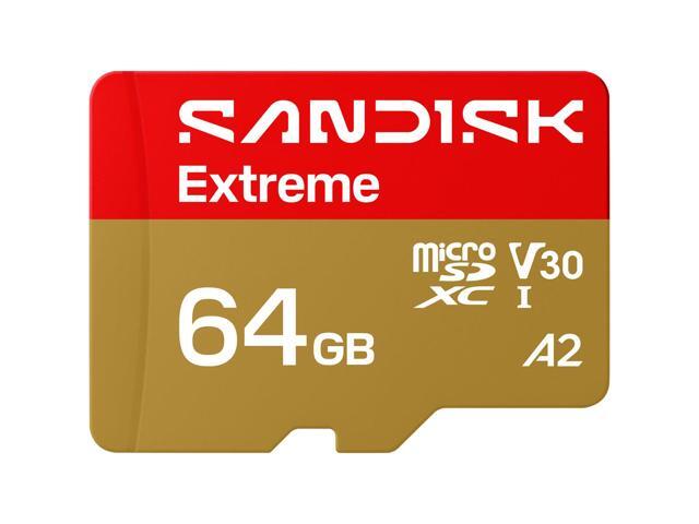 SanDisk MicroSD Extreme UHS-I 64GB MicroSD 170MB/s(R) / 80MB/s(W) Bundle