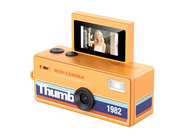 Aries Mini Keychain Digital Camera With Flip Display - Orange #MKCF-ORANGE