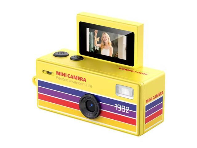 Aries Mini Keychain Digital Camera With Flip Display - Yellow #MKCF-YELLOW